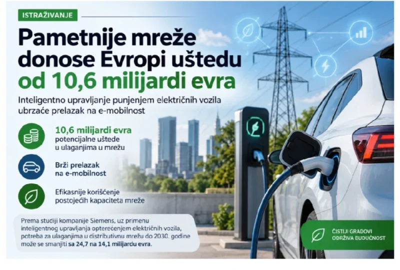 Evropa štedi 10,6 milijardi evra i ubrzava e-mobilnost