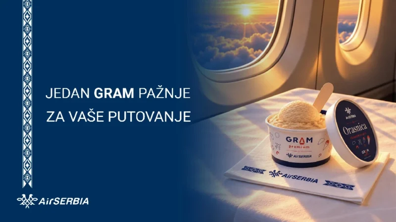 Sladoled sa ukusom orasnice u Er Srbiji